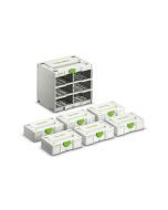 Festool Systainer SET - Rack SYS3-RK/6 M 337 + 6x Festool Mini Systainer S 76 FES-577816