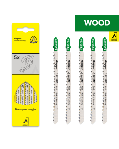 Klingspor - Decoupeerzaagbladen voor Hout - JS 971 WF