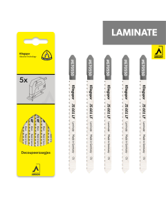 Klingspor - Decoupeerzaagbladen voor Laminaat - JS 601 LF - 100 mm - Rechte snede